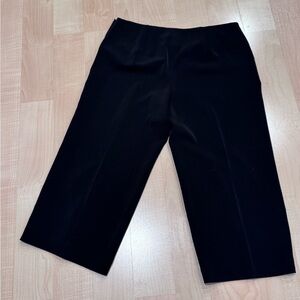 White House Black Market Cropped Wide Leg Pants, size 10, black